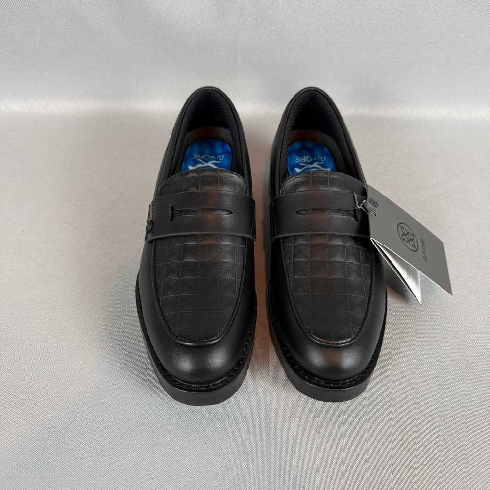 G/FORE Gallivanter Golf Loafers Womens 5 Onyx Black Quilted Luxe Sole New NIB - Picture 4 of 8